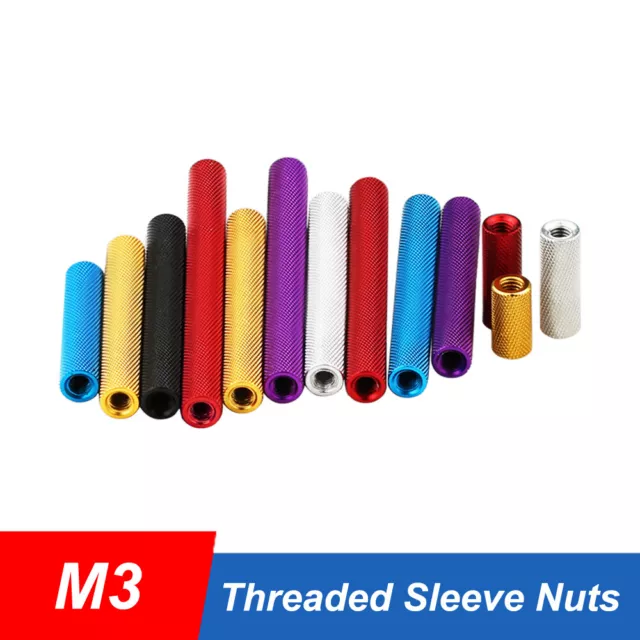 M3 Aluminum Alloy Spacer Standoff Collar Stand off Spacers Round Washer Sleeve