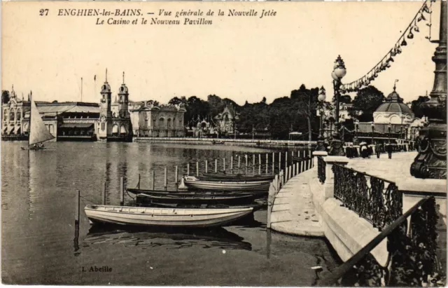 CPA Enghien les Bains Vue Generale de la Nouvelle Jetee FRANCE (1332979)