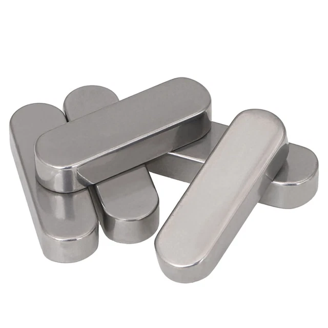 Flat Key M3-M12 Rounded Parallel Keys Pin A Square Material Pin 304 A2 Stainless