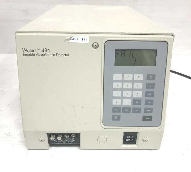 Waters 486 Tunable Absorbance Detector Fail 1 Error  Sold As Is *2008*