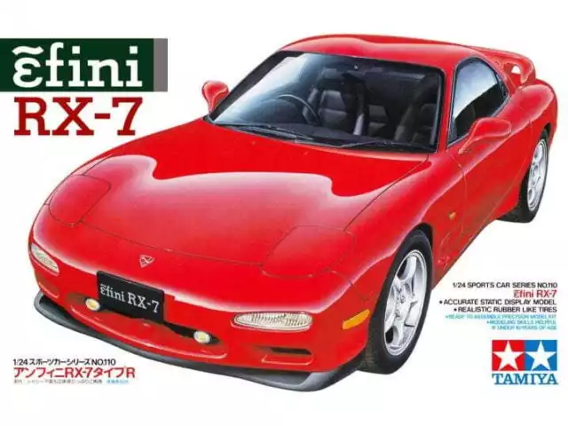 Tamiya 24110 Efini RX-7 Car Scale 1/24 Hobby Plastic Kit NEW