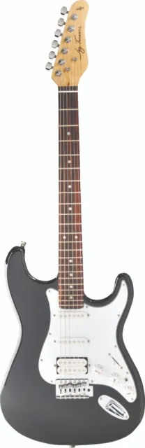 Jay Turser JT301 Black ST-style E-Gitarre, H-S-S pickups und Tremolo