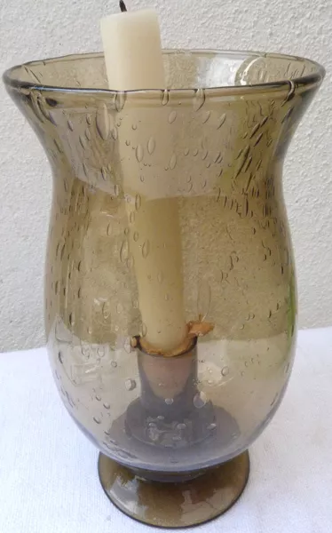 Bougeoir Verre Soufflé Transformable En Vase