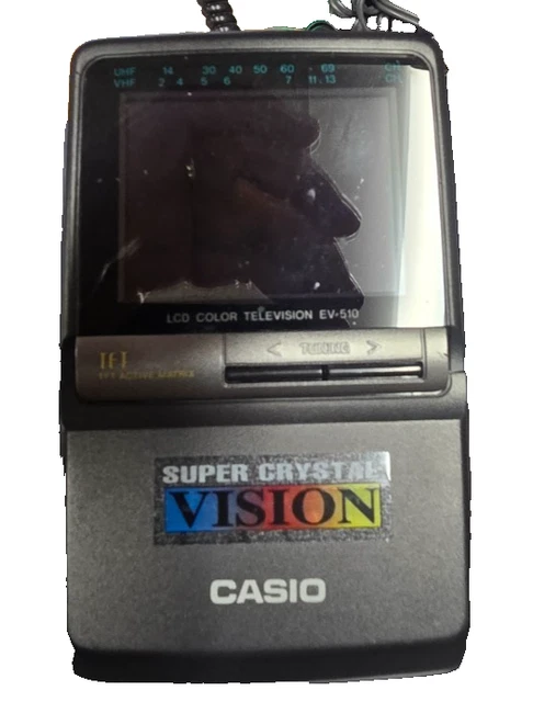 VTG CASIO TV EV-510 Portable Personal Super Crystal Vision 2.5