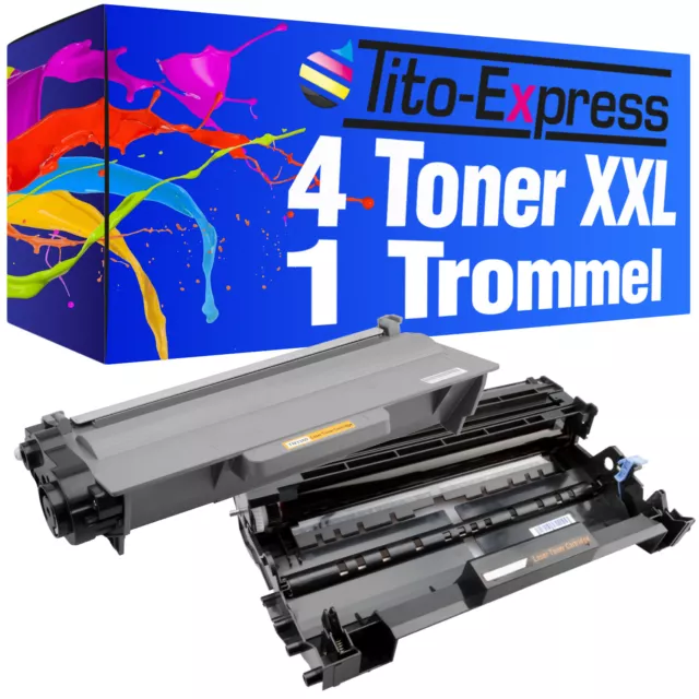 Trommel & 4 Toner XXL PlatinumSerie für Brother TN3380 DR3300 MFC-8950 DW MFC-89