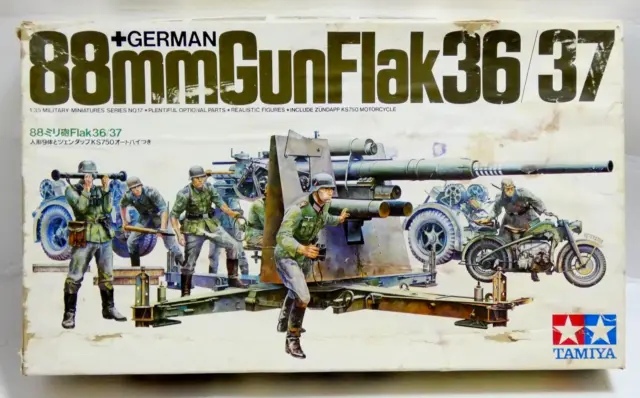 Maquette Tamiya 1/35 German 88Mm Gun Flak 36 /37 Mrc Model Kit Gun Military Army
