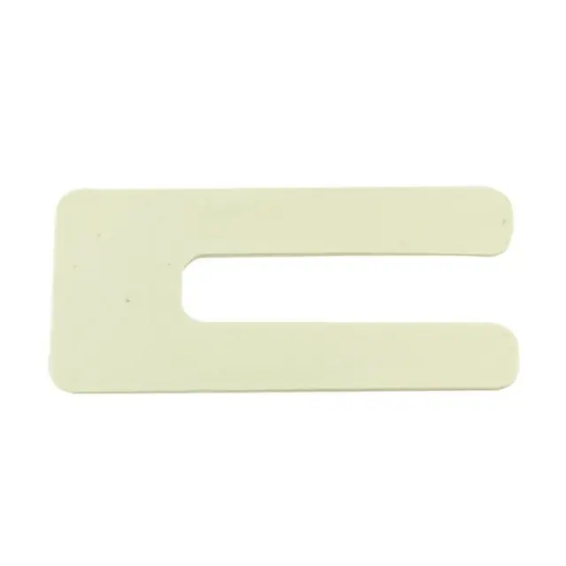 1.5mm x 75mm x 36mm White Plastic Horseshoe Window Packers Packing Shim