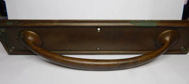 Victorian Bronze Large Door Pull Handle By w & R Legg Ltd 33 cm x 7 cm's 3