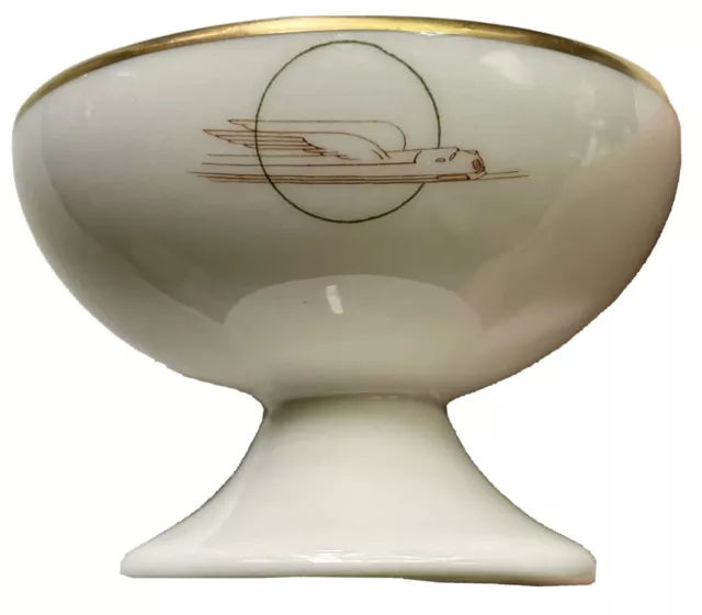 Union Pacific Railroad Winged Streamliner Restaurant Ware Footed Sherbet Bowl