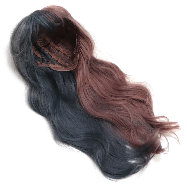 Parrucca lunga soffice ondulata con borchie sintetiche capelli ricci parrucche parrucca cosplay festa SLS