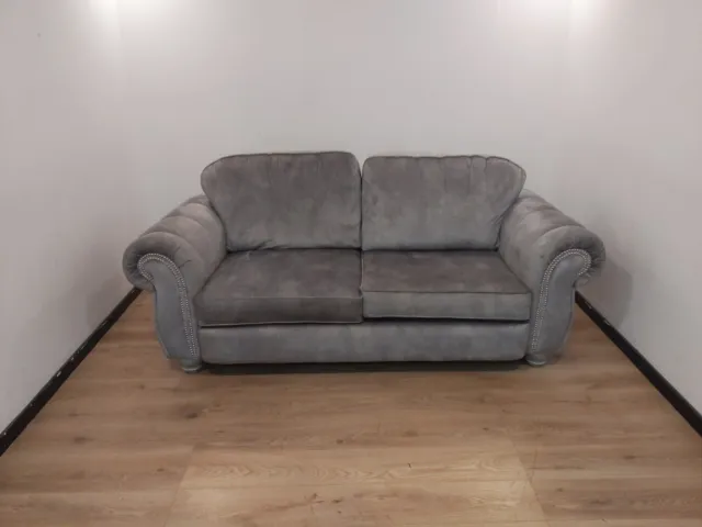ScS Dynasty Cure Silver 2 & Silver Feet 3 Seater Standard Back Sofa RRP £1539