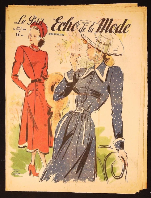 Patron De Couture ANCIEN - ECHO DE LA MODE 1960 - Manteau Droit Taille 48 - Scellé Jamais Utilisé