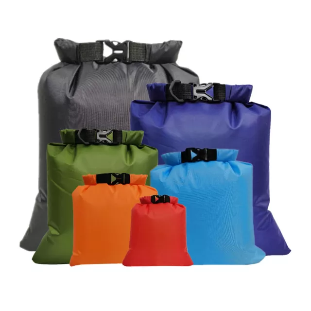 6X /Set Dry Bag Wasserdicht Seesack Trockentasche Packsack Roll Beutel N6O1