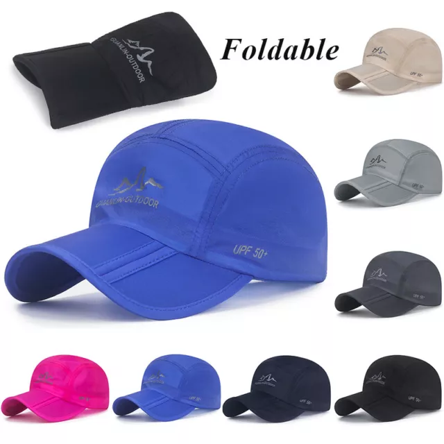 Pliable Casquette Baseball Été Léger Chapeau Avec Pliage Pic Hommes et Femmes .J