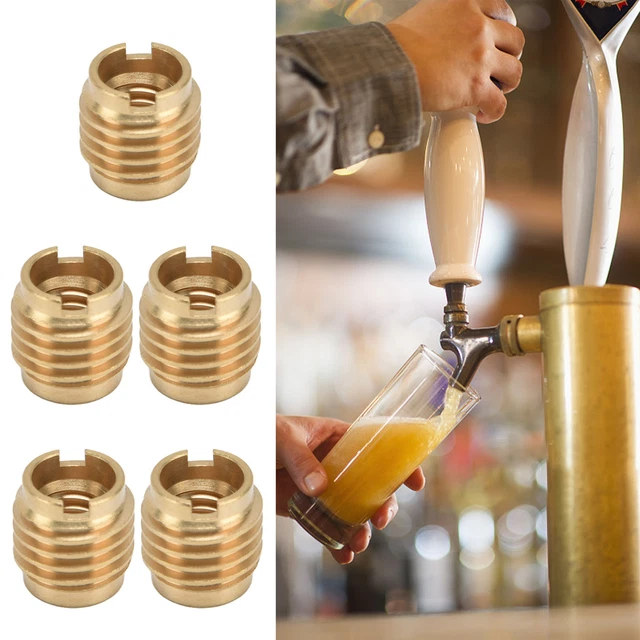 5Pcs Beer Tap Handle Beer Tap Handles Nuts For 3/8in‑16 UNC External Thread YA