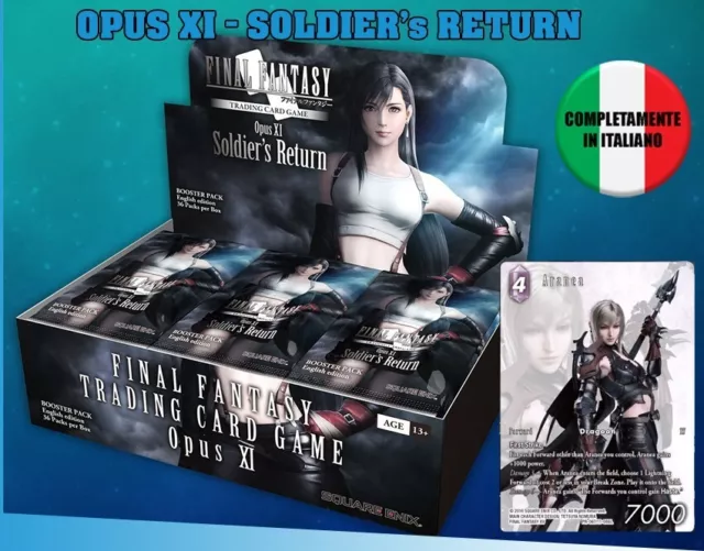 FINAL FANTASY TCG OPUS XI SOLDIER's RETURN BOOSTERS BOX ITALIAN (36)