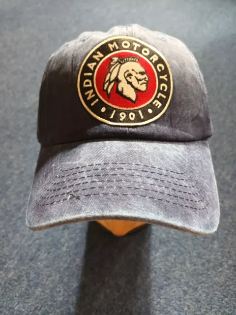 Indian Motorcycles Blue Stone Washed Baseball Cap USA Motorbikes American