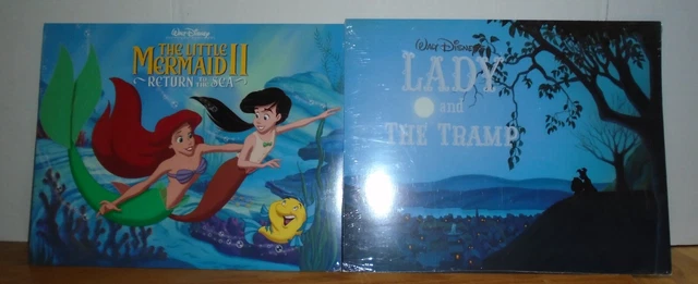 Lot Of 2 Disney Store Exclusive Lithographs Lady And The Tramp Little Mermaid