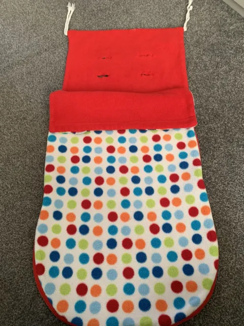 Clair De Lune Spotty Red Footmuff Cosy Toes