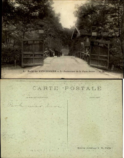 Bois de Vincennes Val de Marne Le Restaurant de la Porte Jaune