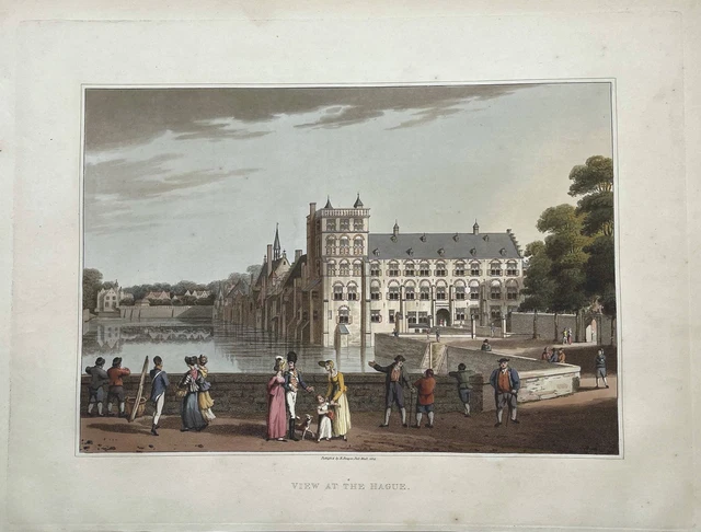 Den Haag s'-Gravenhage Holland Nederland Netherlands Aquatinta Bowyer 1814
