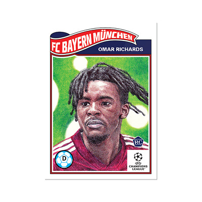 Omar Richards Rookie RC 76/99 Topps Champions League Parallel bayern munchen 