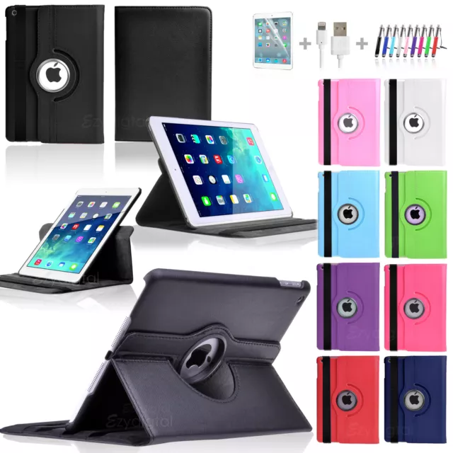 360°Rotating Smart Wake up Flip Leather Case Cover for New iPad 9.7" 2017