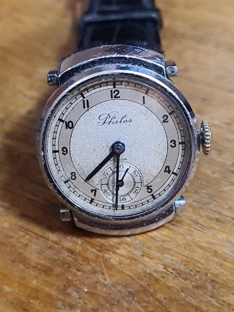 Montre Bracelet REC Art Déco - Mécanique à Remontage Manuel - Pour Homme - Rond - Occasion (à Réviser)