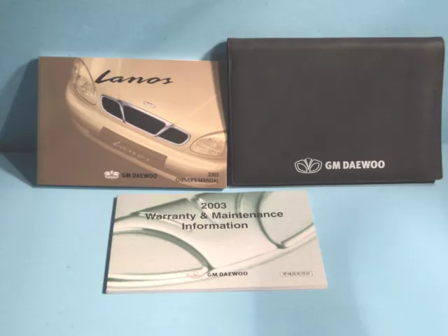 03 2003 Daewoo Lanos owners manual