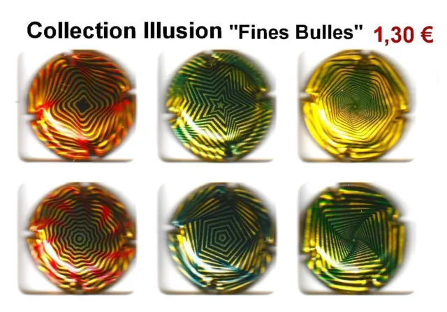 Capsules de Mousseux  GENERIQUES Collection Illusion "Fines Bulles" ANNEE 2024