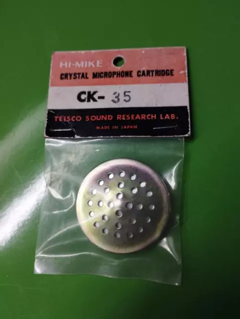 Crystal Microphone Cartridge  Ck-35   Nos  Japan    Cl 10H10