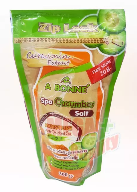 A BONNE spa cucumber salt curcumin extract moisture 5x anti oxidant 300g
