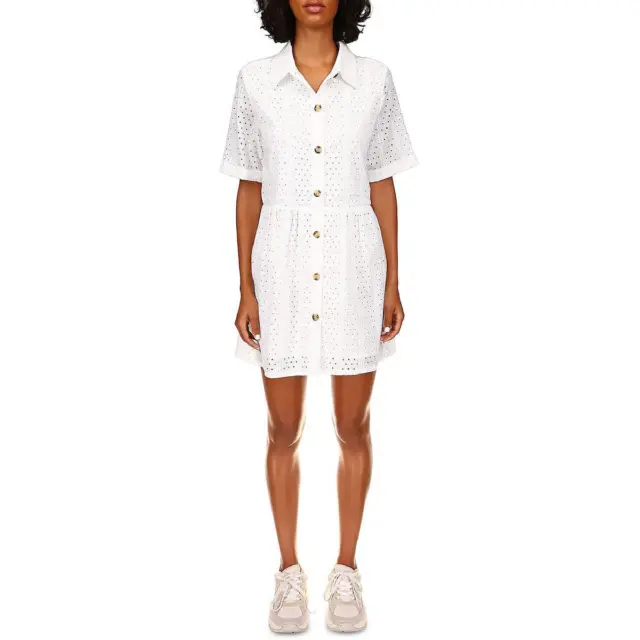 Sanctuary Womens Heirloom White Collared Midi Shirtdress M BHFO 2489