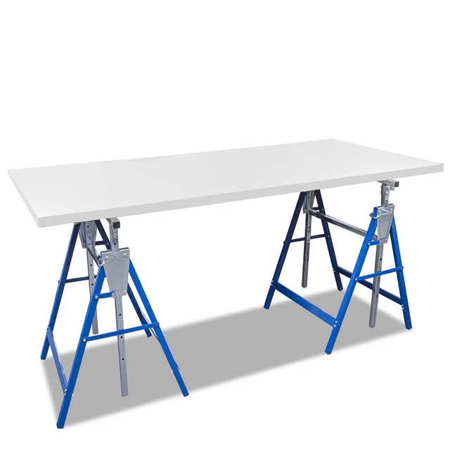 2X caballete plegable caballete de apoyo 7 veces altura ajustable caballete de trabajo