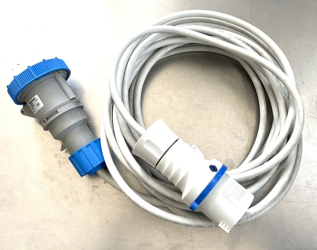 PROLUNGA INDUSTRIALE  IP 44/67 220 V  32 A  3 POLI 9,5 mt   CAVO 3x4 mm  ITALY