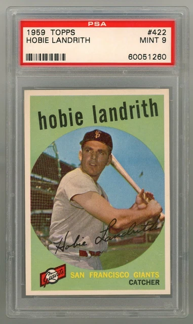 1959 Topps #422 Hobie Landrith PSA 9 MINT #60051260 **CNAT21**