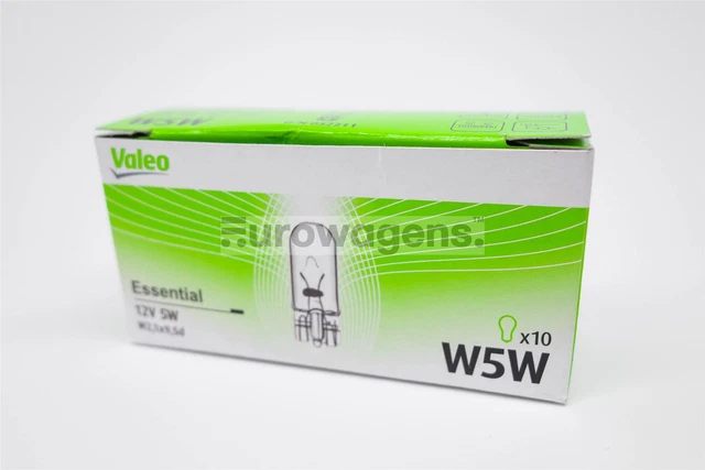 W5W 501 Ampoule x100 Halogène Stationnement Clignotant Permis Plaque Léger 12V