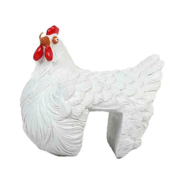 Hahn Gartendekoration Huhn Henne Kunst Hof Figur Statue Dekor Harz M4W3 3