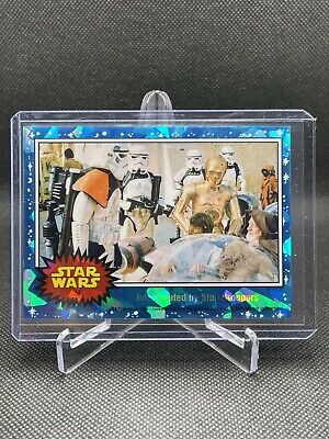 2022 Topps Chrome Sapphire Star Wars #94 Interrogated by Stormtroopers