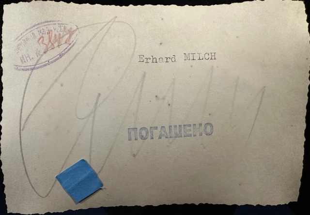 GERMAN PHOTO WW2 WWII ARCHIVE : Maréchal Erhard MILCH _ LUFTWAFFE EUR ...