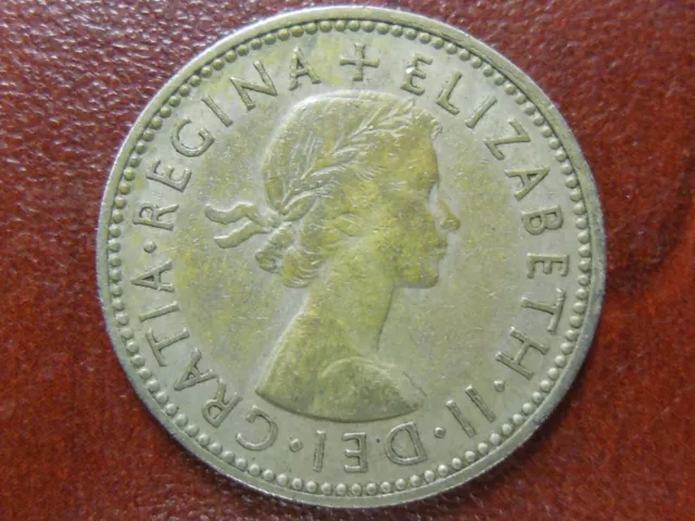 1958 British One (1) Shilling "Scottish Shield" Coin