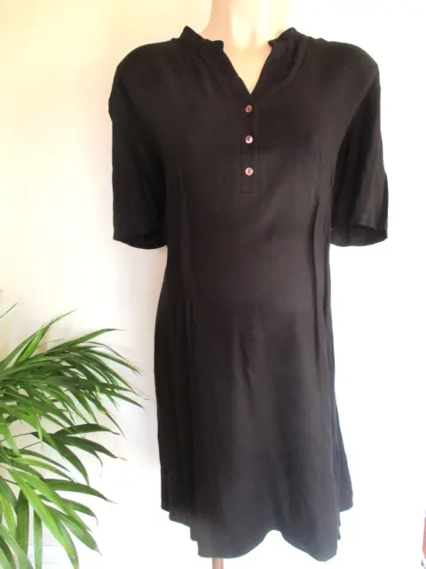 Isabella Oliver Maternity & Nursing Black Shirt Dress Size 5 Uk 16