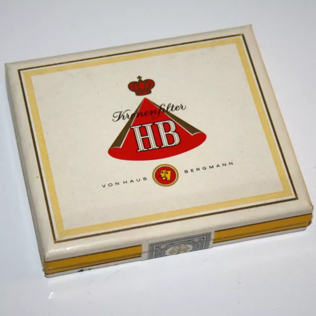 #15 alte 24er Zigarettenschachtel HB Filter 1969 aufklappbare Box Deutschland