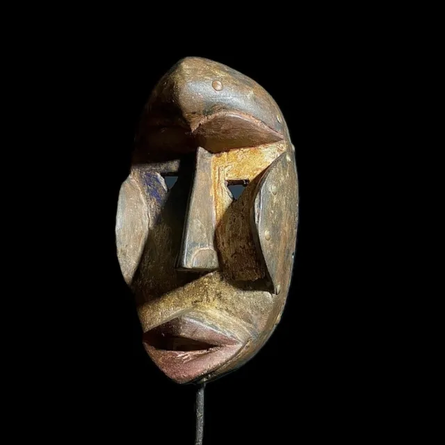 African Tribal Face Mask Hand Carved Wall Hanging Mask Dan wall mask-8386