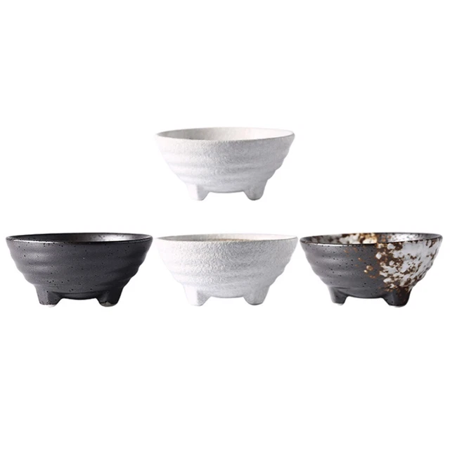 4 Pcs Piatti Di Salsa Di Soia Contorno Ceramica Mini Condimenti Condimento