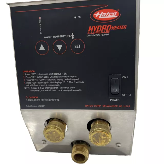 Hatco 3Cs2-9B Undersink Hydro Hot Water Heater Booster For Sanitizing Sink