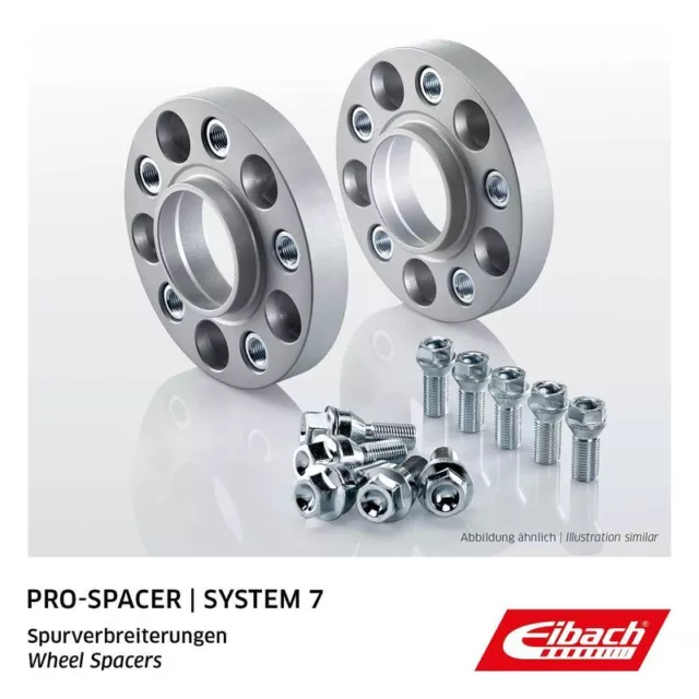 EIBACH PRO-SPACER 42mm SPURVERBREITERUNG SILBER 2x21mm SPURPLATTEN LK:5x108mm 3