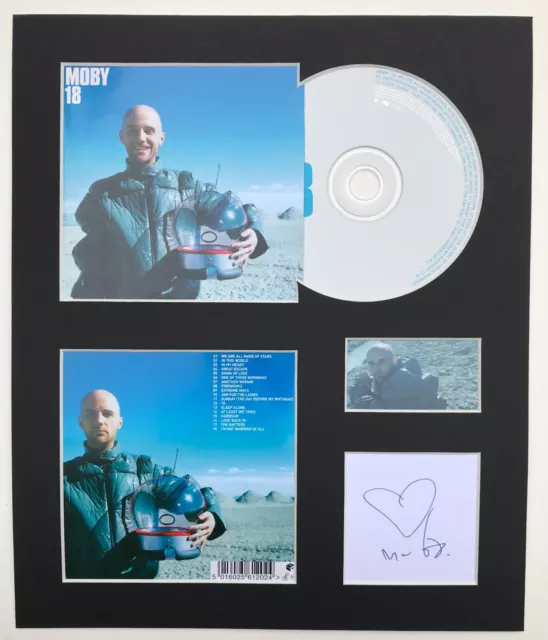 MOBY - Signed Autographed - 18 - Album Display