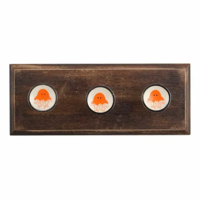 Antique Look Wood Key Hooks Wall Hangers Holders Hanging Coat Towel Clothes