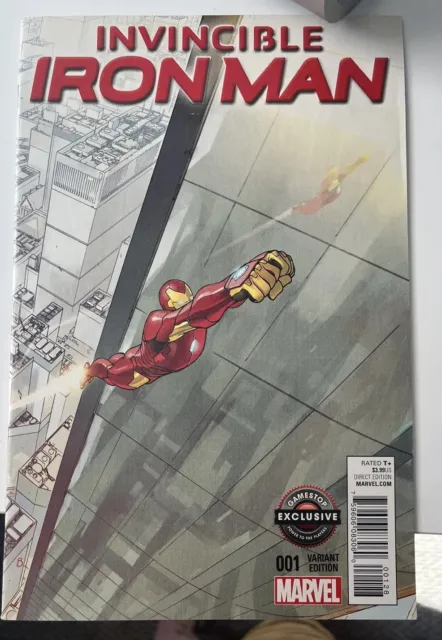 Invincible Iron Man #1 GameStop Variant Cover Marvel Comics